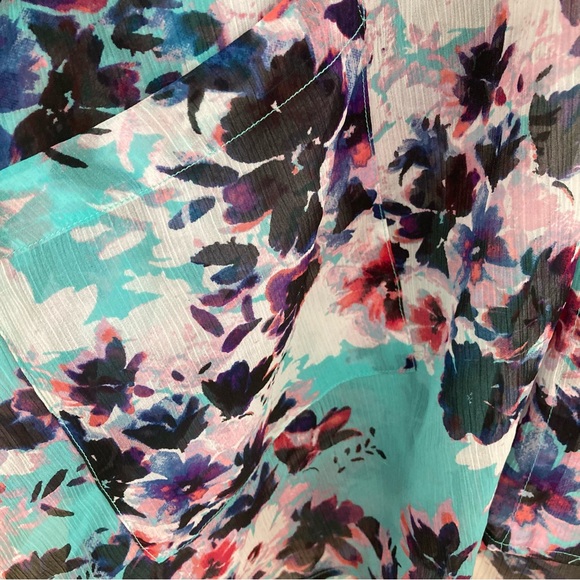 Arizona New Without Tag Floral Kimono With Pockets Size M/L. - Picture 4 of 5